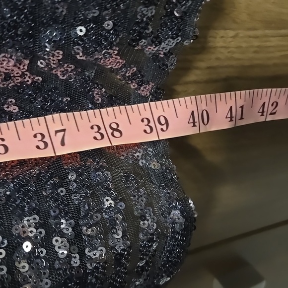 CITY CHIC- "Bright Lights" Black Sequins Night Out-Size 18 (M) - Picture 8 of 15